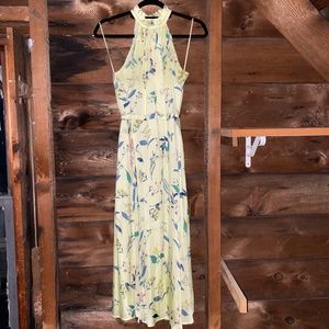 Long Yellow, Floral Dress